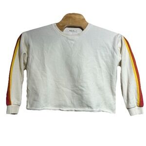 Women's Marine Layer x LF Summit Sweatshirt in Cream Cropped‎ Sz S